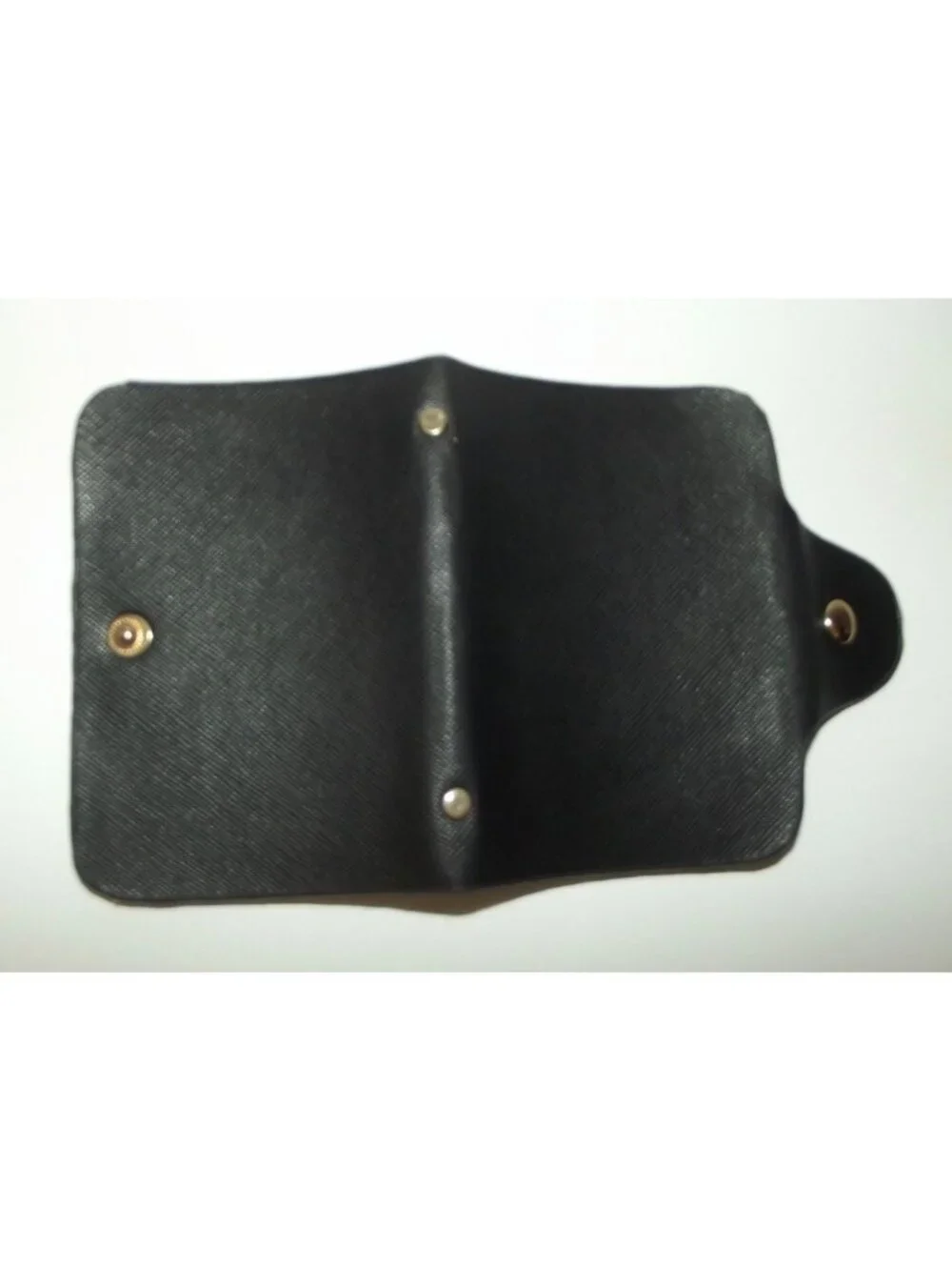 Card Filer Book Business Credit Card black 6 sleeves brown faux croc Tong Guang